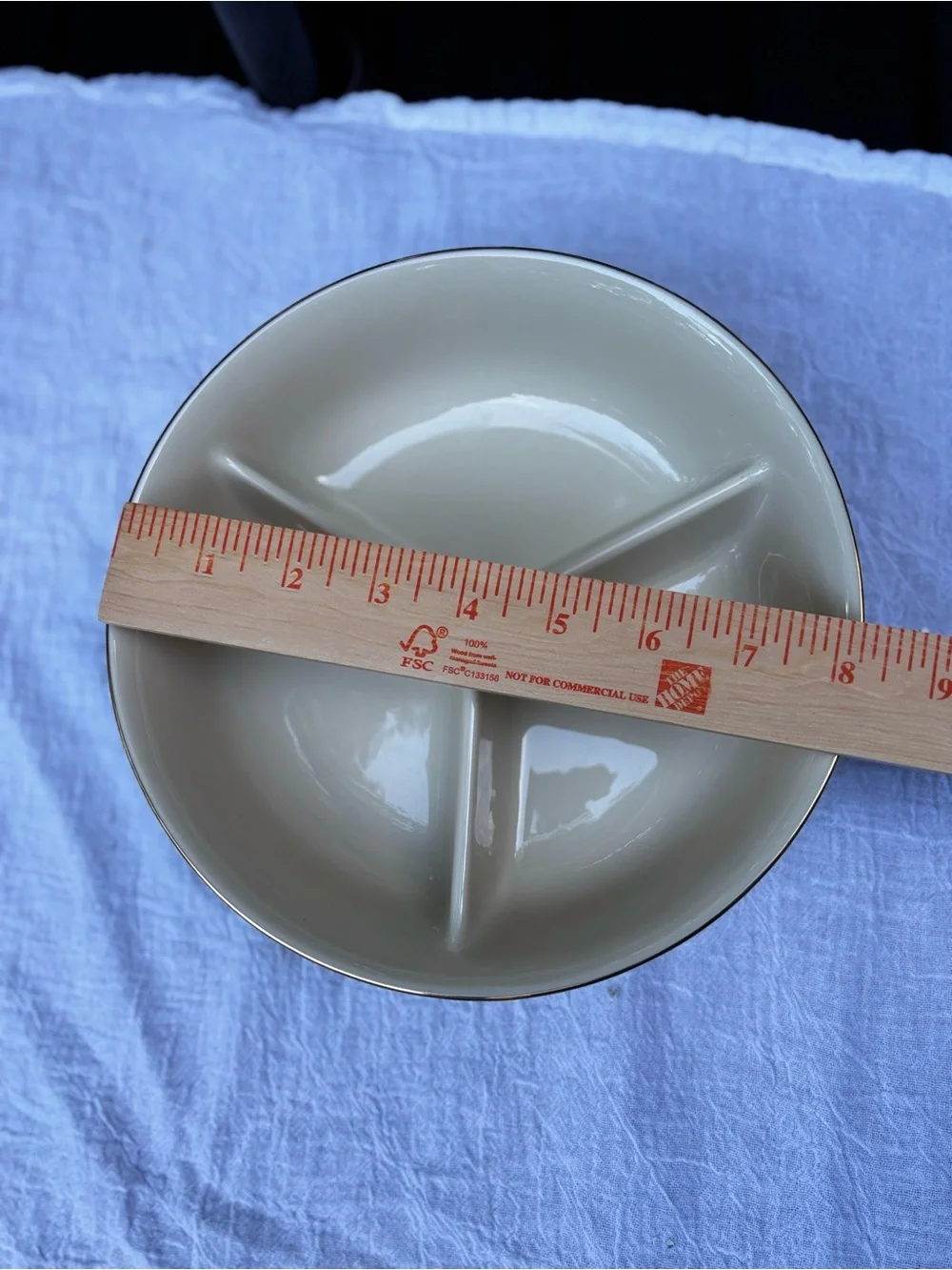 Lenox Jacquard Gold Divided Dish